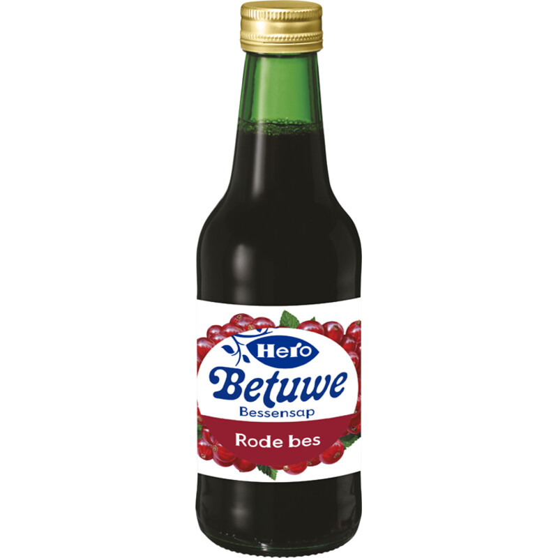 Een afbeelding van Hero Betuwe bessen sap rode bes