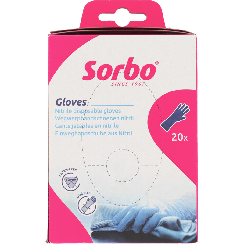 Een afbeelding van Sorbo Wegwerphandschoen nitril