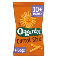Organix Maïs sticks met wortel 4-pack 10m+