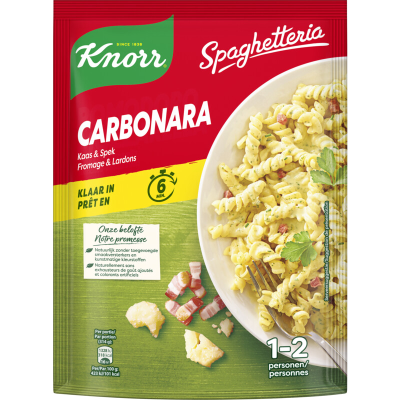Een afbeelding van Knorr Pastagerecht carbonara