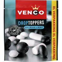 Een afbeelding van Venco Droptoppers salmiak & mint XL