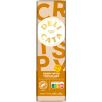 Een afbeelding van Delicata Reep crispy witte chocolade