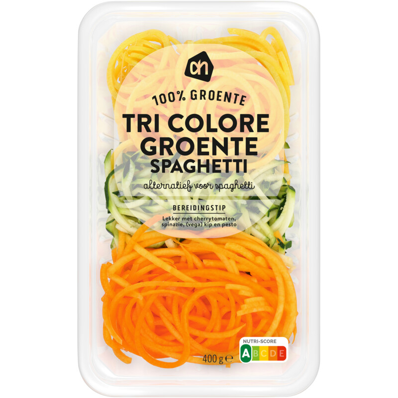 Een afbeelding van AH Tri colore groente spaghetti