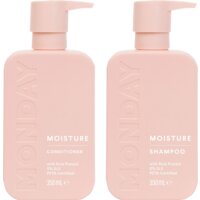 Een afbeelding van Monday Moisture shampoo en conditioner pakket