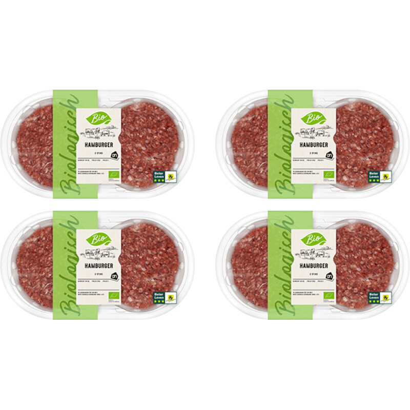 Een afbeelding van AH Biologisch Hamburger 4-pack