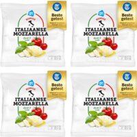 Een afbeelding van AH Italiaanse mozzarella 4-pack