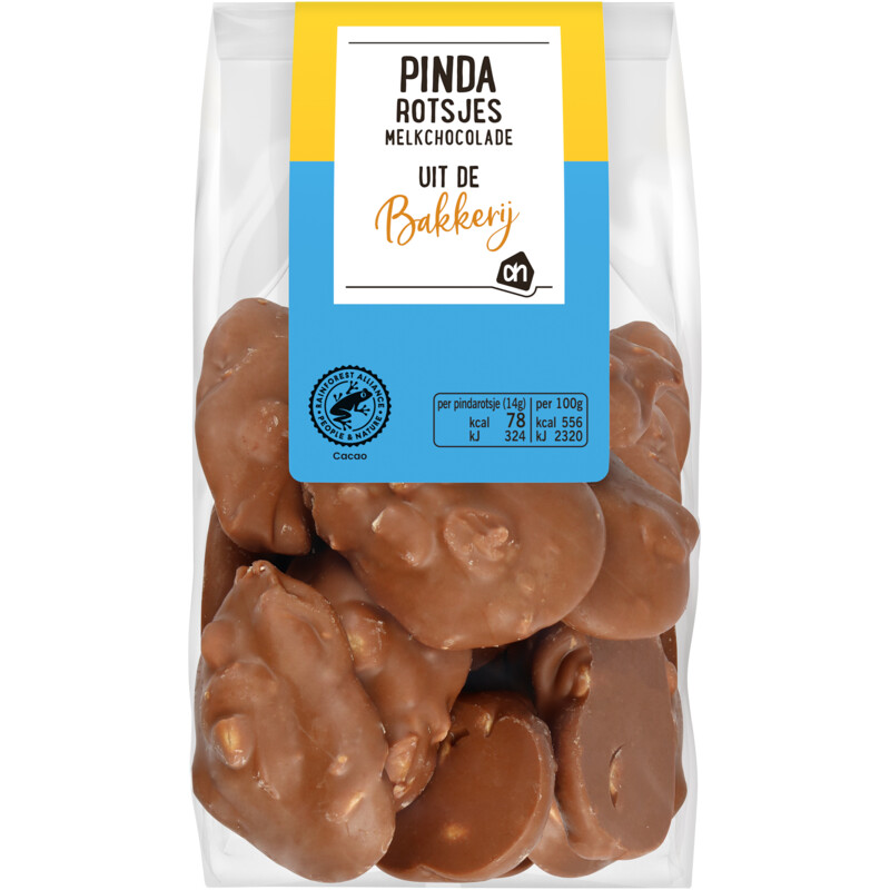 Een afbeelding van AH Pindarotsjes melk chocolade
