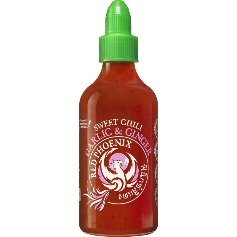 Een afbeelding van Red Phoenix Sweet chili saus gember & knoflook