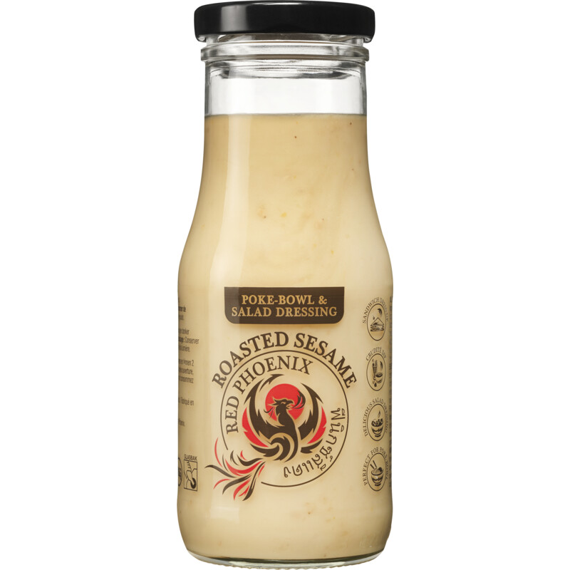 Een afbeelding van Red Phoenix Poké dressing met geroosterde sesam