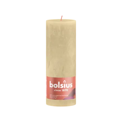 pdp-image-Bolsius Rustieke kaars beige 19cm