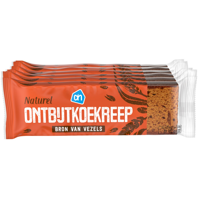 Een afbeelding van AH Ontbijtkoekreep naturel 6-pack