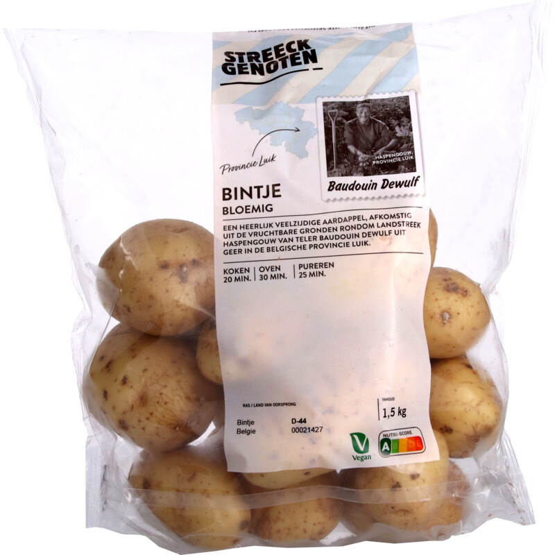 Een afbeelding van AH Bintje aardappelen bel