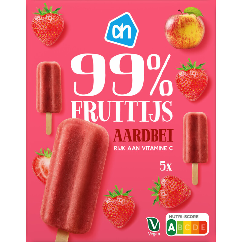 Een afbeelding van AH Fruitijsjes aardbei