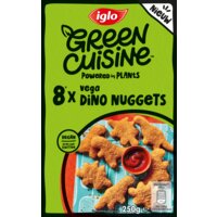 Een afbeelding van Iglo Green cuisine dino nuggets