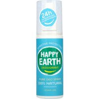 Een afbeelding van Happy Earth Pure deo spray cedar lime