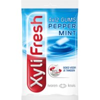 Een afbeelding van Xylifresh Peppermint gum sugarfree 4-pack