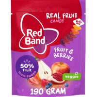 Een afbeelding van Red Band Real fruit candy fruit & berries