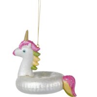 Een afbeelding van AH Glasornament zwemband unicorn