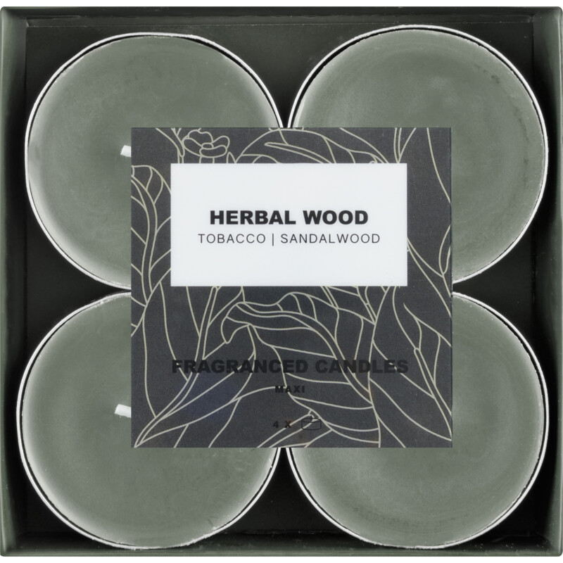 Een afbeelding van AH Maxi geurtheelichten herbal wood