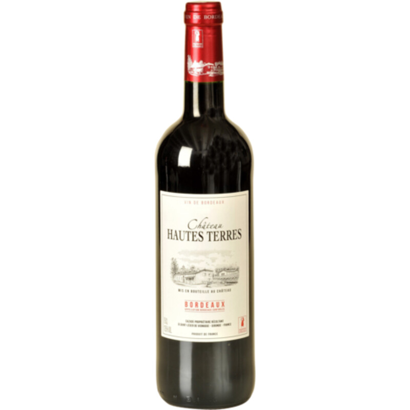 Een afbeelding van Château Hautes terres bordeaux rouge