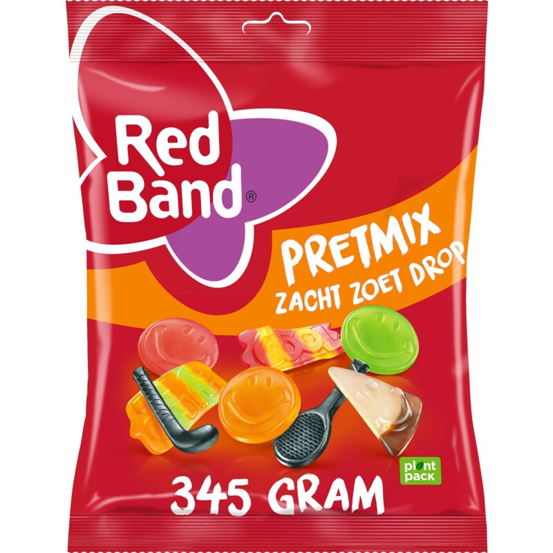 Een afbeelding van Red Band Pretmix zacht zoet drop