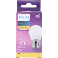 Philips Led fil kogel mat E27 40W