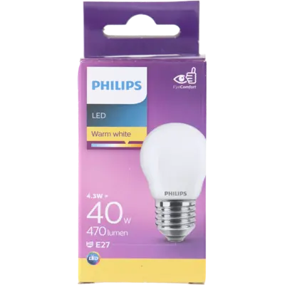 pdp-image-Philips Led fil kogel mat E27 40W