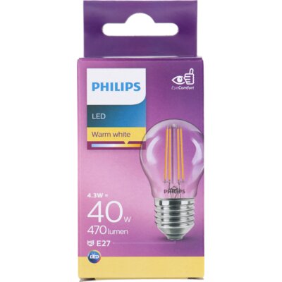 pdp-image-Philips Led fil kogel helder E27 40W
