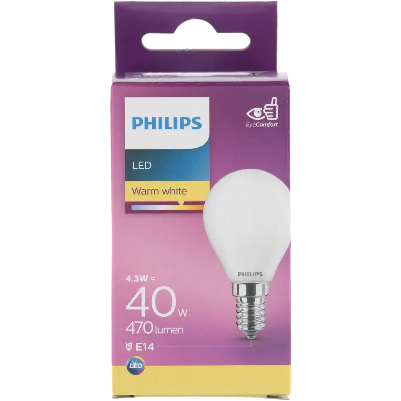 Led fil kogel mat E14 40W