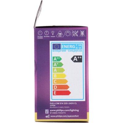 pdp-image-Philips Led fil kogel helder E14 40W