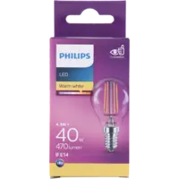 Philips Led fil kogel helder E14 40W