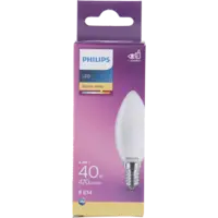 Philips Led fil kaars mat E14 40W