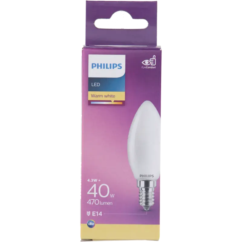 Led fil kaars mat E14 40W