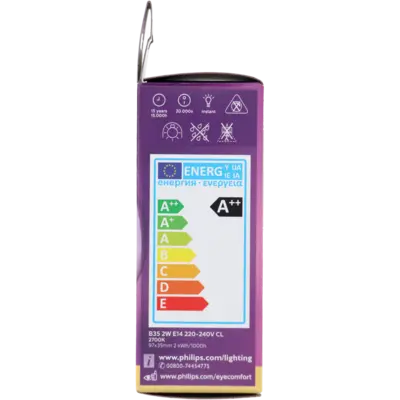 pdp-image-Philips Led fil kaars helder E14 25W