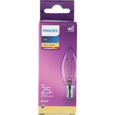 pdp-image-Philips Led fil kaars helder E14 25W