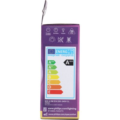 pdp-image-Philips Led fil kaars helder E14 40W