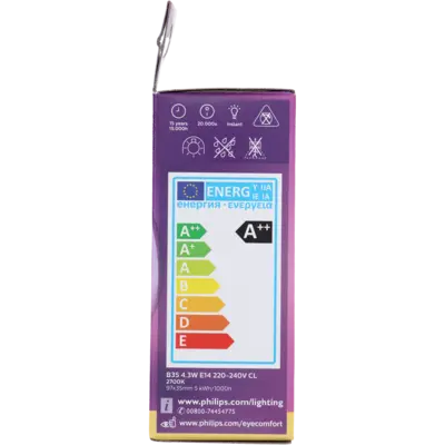pdp-image-Philips Led fil kaars helder E14 40W