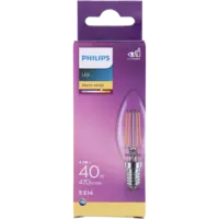 Philips Led fil kaars helder E14 40W