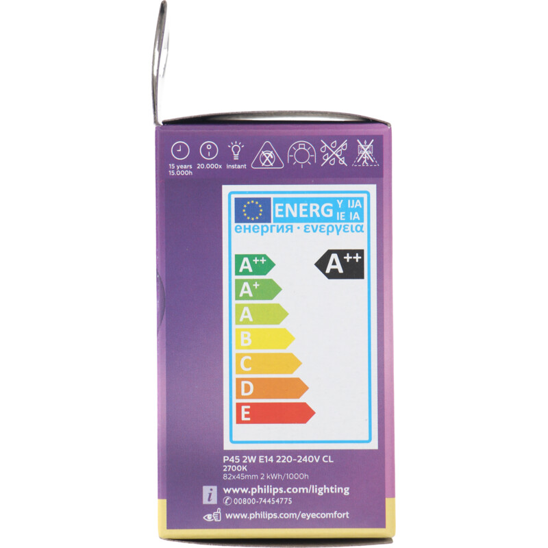 Een afbeelding van Philips Led fil kogel helder E14 25W