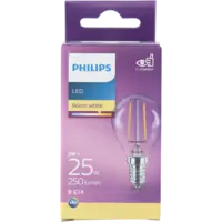 Philips Led fil kogel helder E14 25W