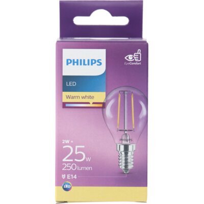 pdp-image-Philips Led fil kogel helder E14 25W