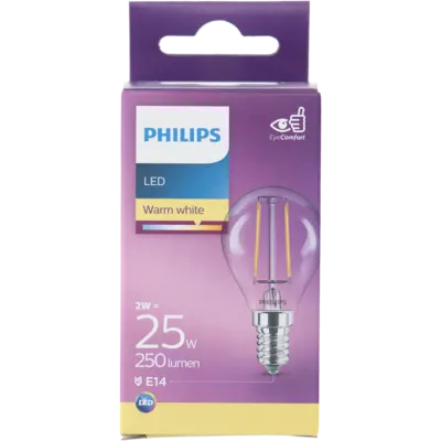 pdp-image-Philips Led fil kogel helder E14 25W