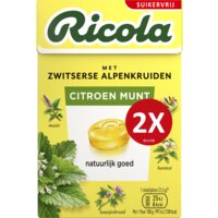 Een afbeelding van Ricola Citroen munt suikervrij 2-pack