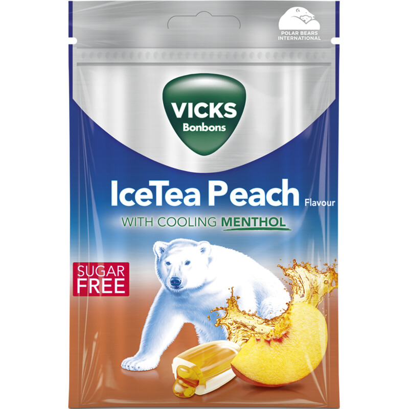 Vicks Ice tea peach bestellen Albert Heijn