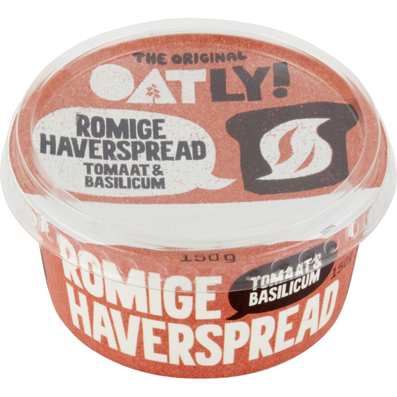 Een afbeelding van Oatly! Haverspread tomaat & basilicum
