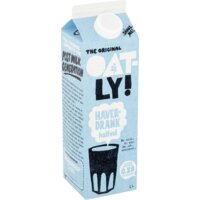 Een afbeelding van Oatly! Haverdrank halfvol