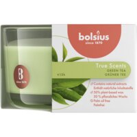 Een afbeelding van Bolsius True scents geurkaars klein groene thee