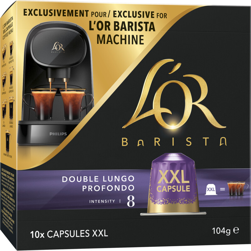 Een afbeelding van L'OR Barista extra long XXL capsules