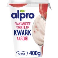 Een afbeelding van Alpro Plantaardige variatie op kwark aardbei