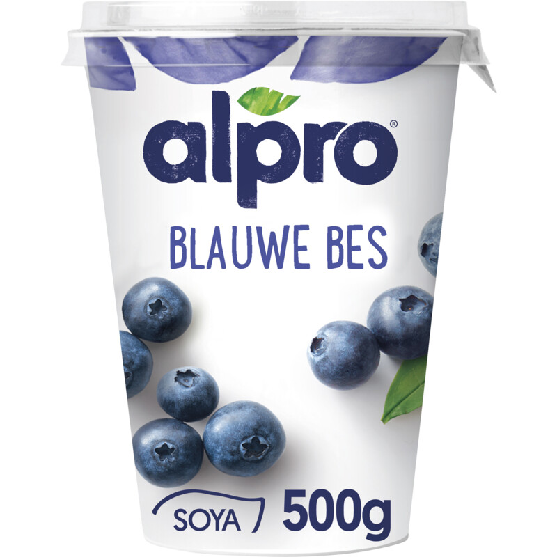 Een afbeelding van Alpro Variatie op yoghurt blauwe bes